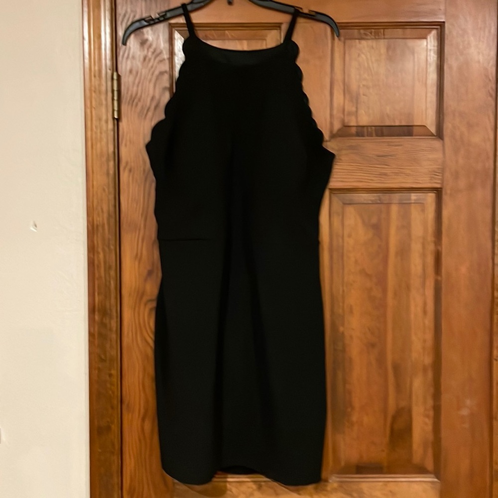 Black halter dress